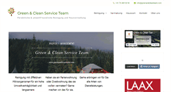 Desktop Screenshot of greenandcleanteam.com