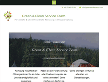Tablet Screenshot of greenandcleanteam.com